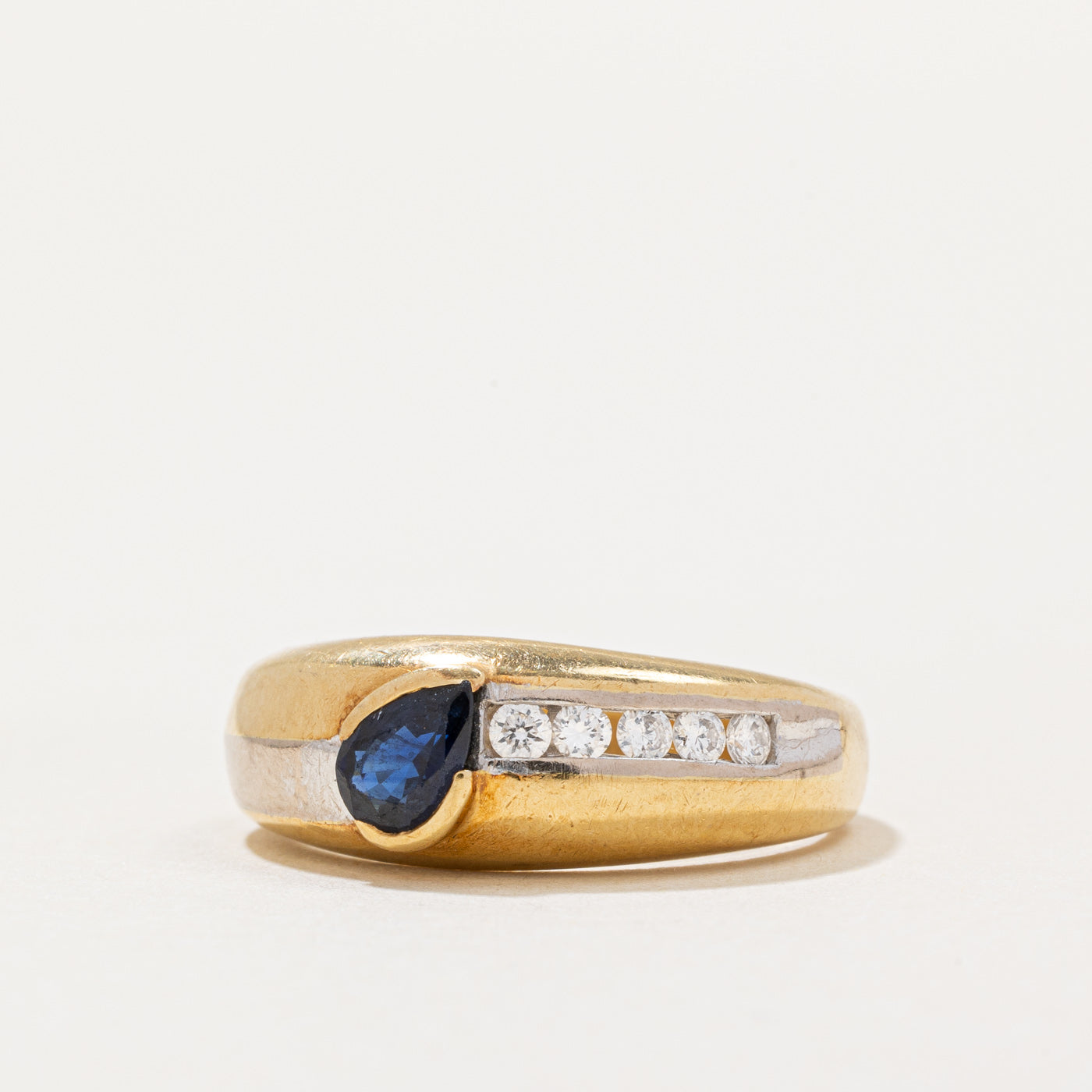 Exquisite 0.60ct Sapphire & 0.15ct Diamond Cocktail Ring - Size 6.75 | Elegant Statement Jewelry for Evening Parties, Weddings & Special Occasions
