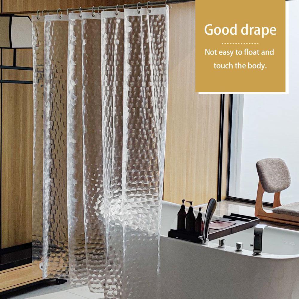 NTBAY Clear EVA Shower Curtain Liner - Waterproof Bathroom Shower Liner for Bath Tub, Heavy Duty Plastic Shower Curtain with Rustproof Grommets