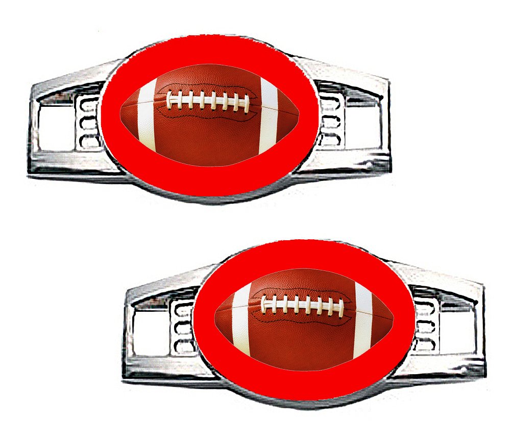 Paracord Football Shoe Charms - 7 Color Options for Sports Enthusiasts | Perfect for Soccer Cleats, Keychains & Backpacks