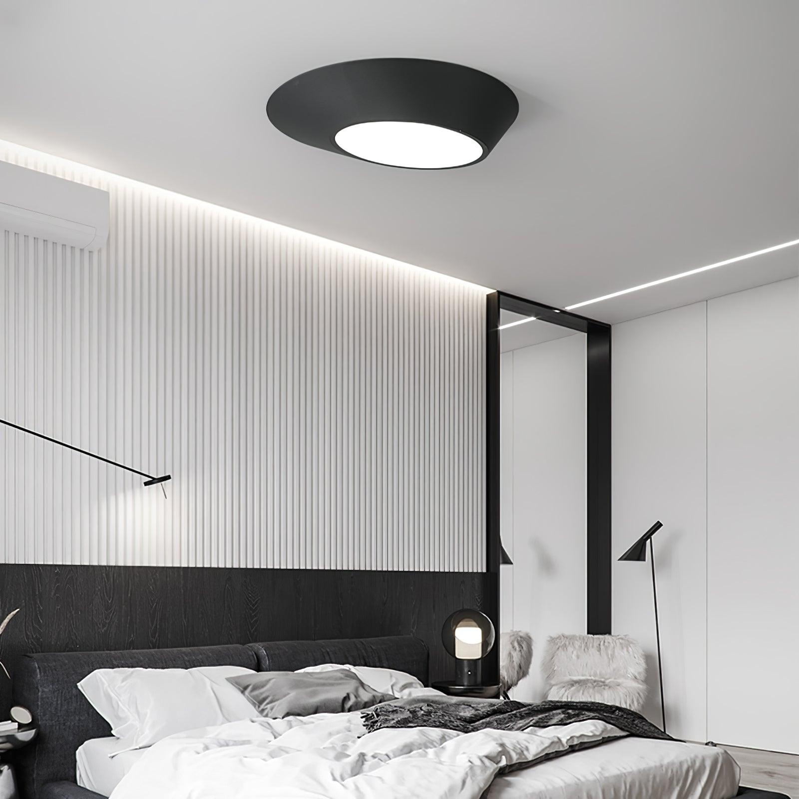 Modern Angled Ceiling Light Fixture - Adjustable LED Flush Mount for Kitchen, Bedroom & Hallway - Energy Efficient Indoor Lighting Solution