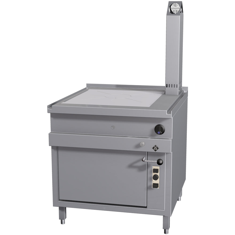 Premium 2/1 GN Gas Solid Top Range with Oven - Ideal for Commercial Kitchens, Restaurants & Catering Services