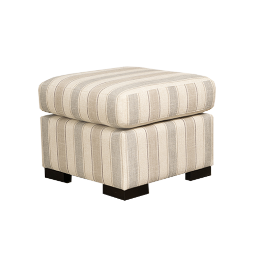 Custom NZ Made Cushion Top Ottoman Footstool - Choose Your Fabric & Size - Perfect for Living Room, Bedroom & Home Decor