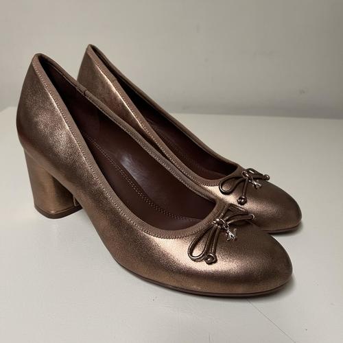 Naturalizer Women's Sienna Pump - Soft Bronze Leather Comfortable Heels for Work, Wedding & Office Wear