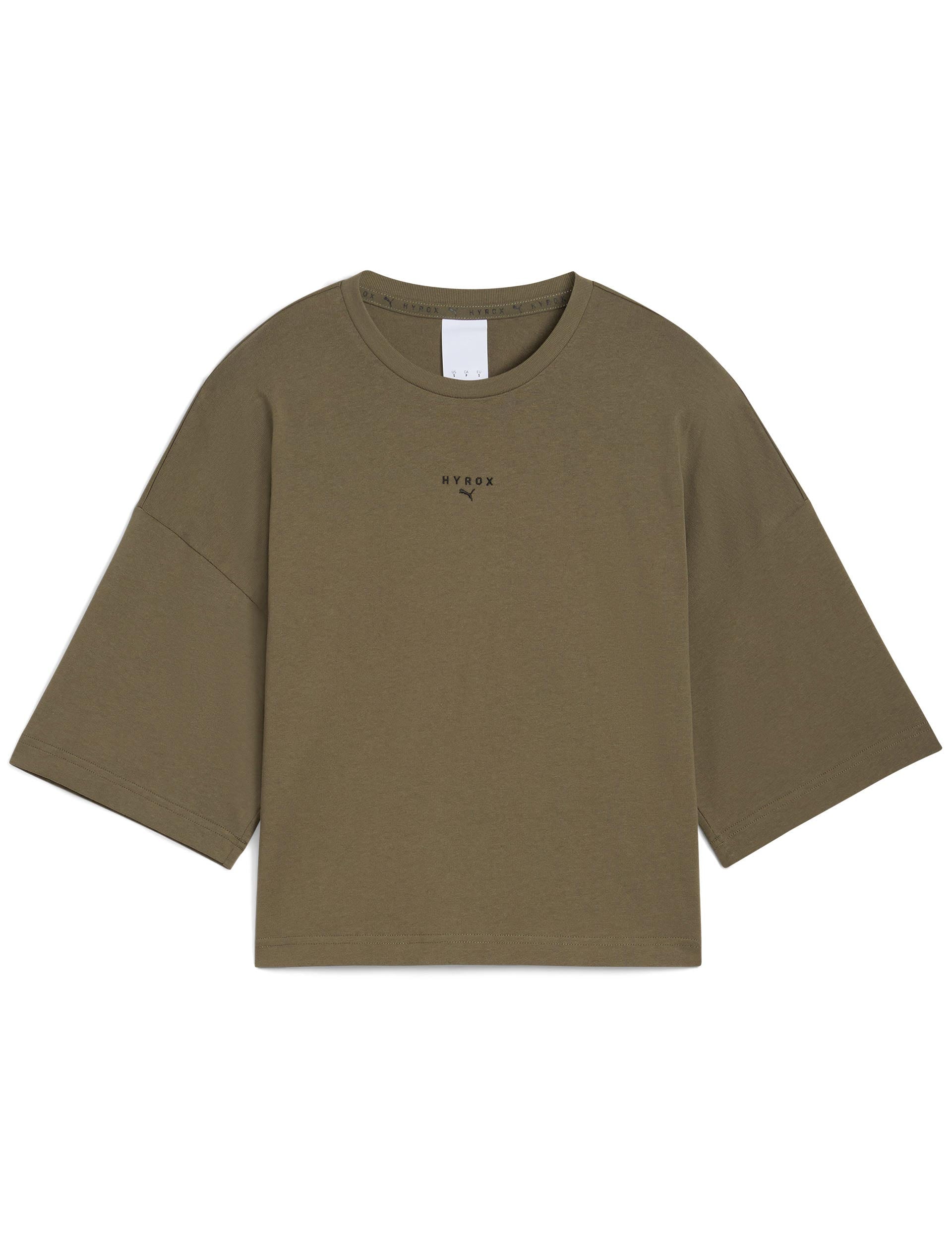 Puma x Hyrox Oversized T-Shirt - Loden Green | Men's Athletic Training & Gym Wear | Perfect for Workouts & Casual Street Style