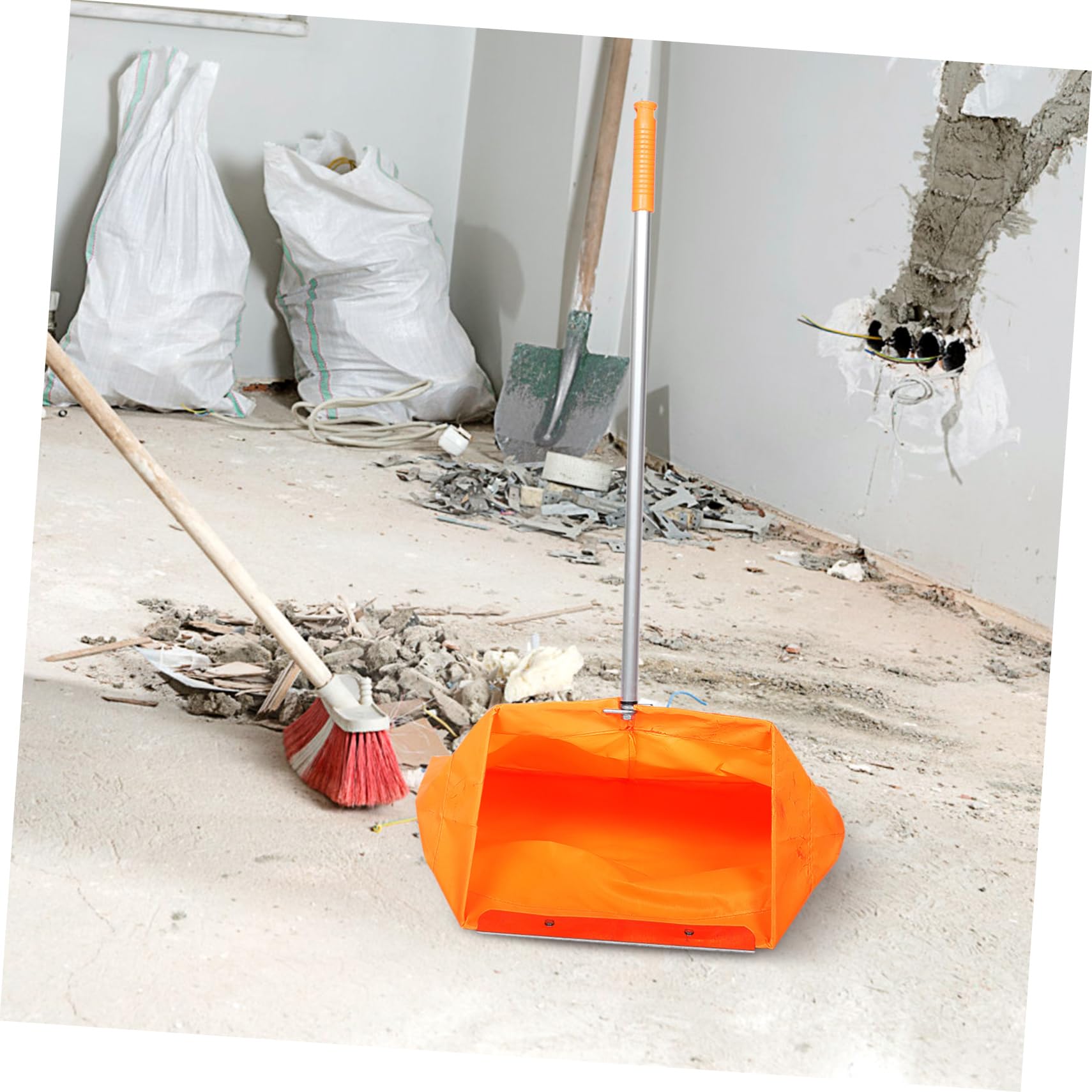 Reusable Grabber Garbage Dustpan - Heavy Duty Outdoor Cleaning Tool with Iron Clamp for Trash Pickup, Sanitation & Yard Work | Perfect for Park Cleanups, Beach Trash Collection & Home Maintenance