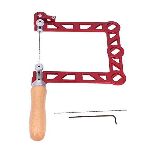 5in U-Shape Mini Woodworking Hand Saw with Wooden Handle & Alloy Steel Blade - Ideal for Jewelry Making, Metal Processing, and DIY Wood Crafts