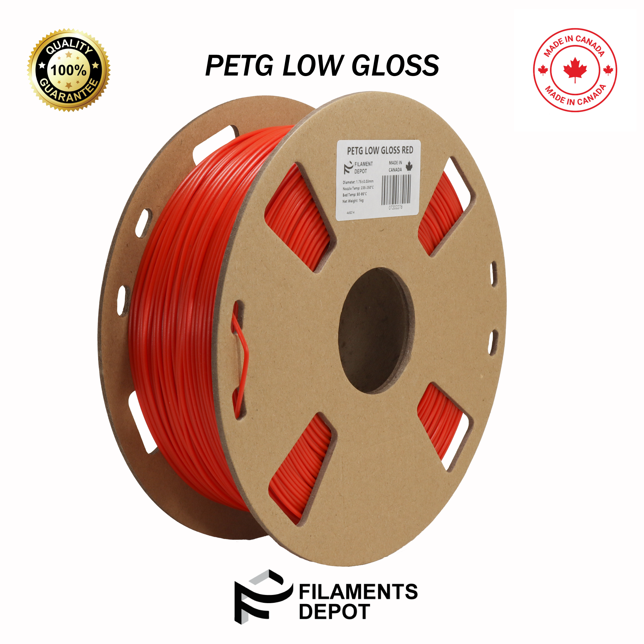 Premium Low Gloss PETG Filament for 3D Printing - High Strength, Smooth Finish | Ideal for Functional Prototypes, DIY Projects & Industrial Applications