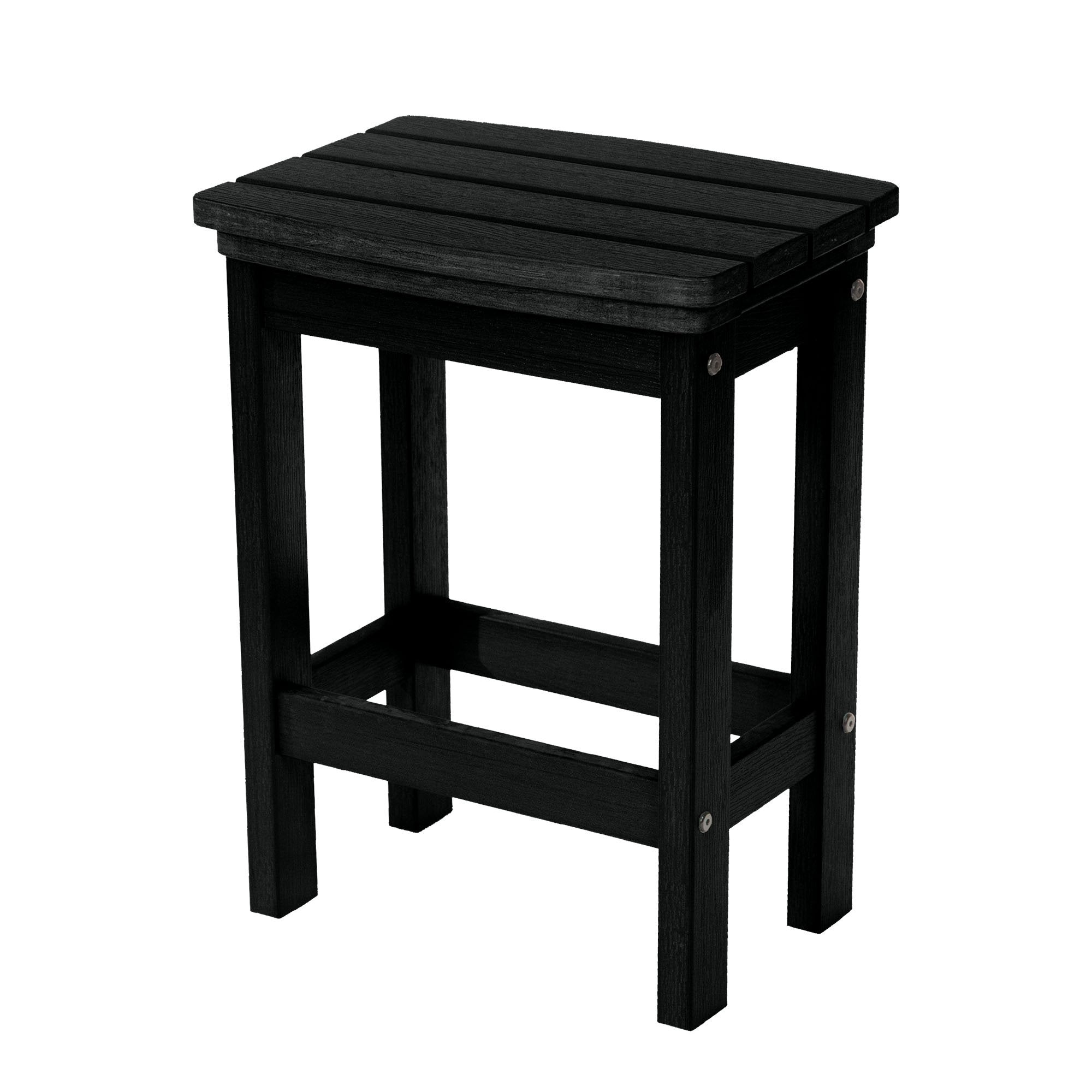 Refurbished Lehigh Counter Height Bar Stool - Industrial Style Metal Frame & Wood Seat - Perfect for Kitchen Islands, Breakfast Bars & Home Decor