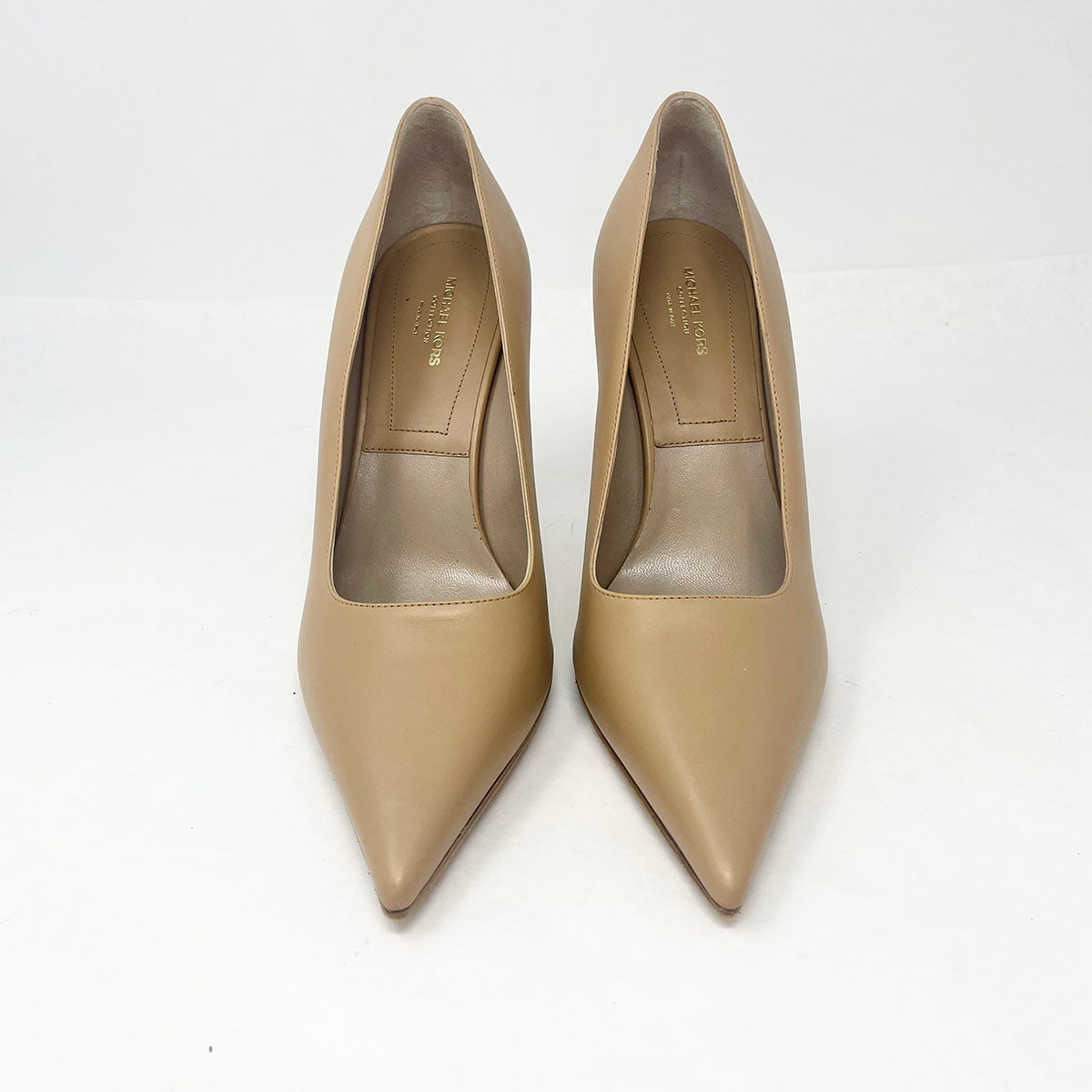 Michael Kors Women's Classic Leather Pumps - Comfortable High Heel Dress Shoes for Work, Party & Evening Events