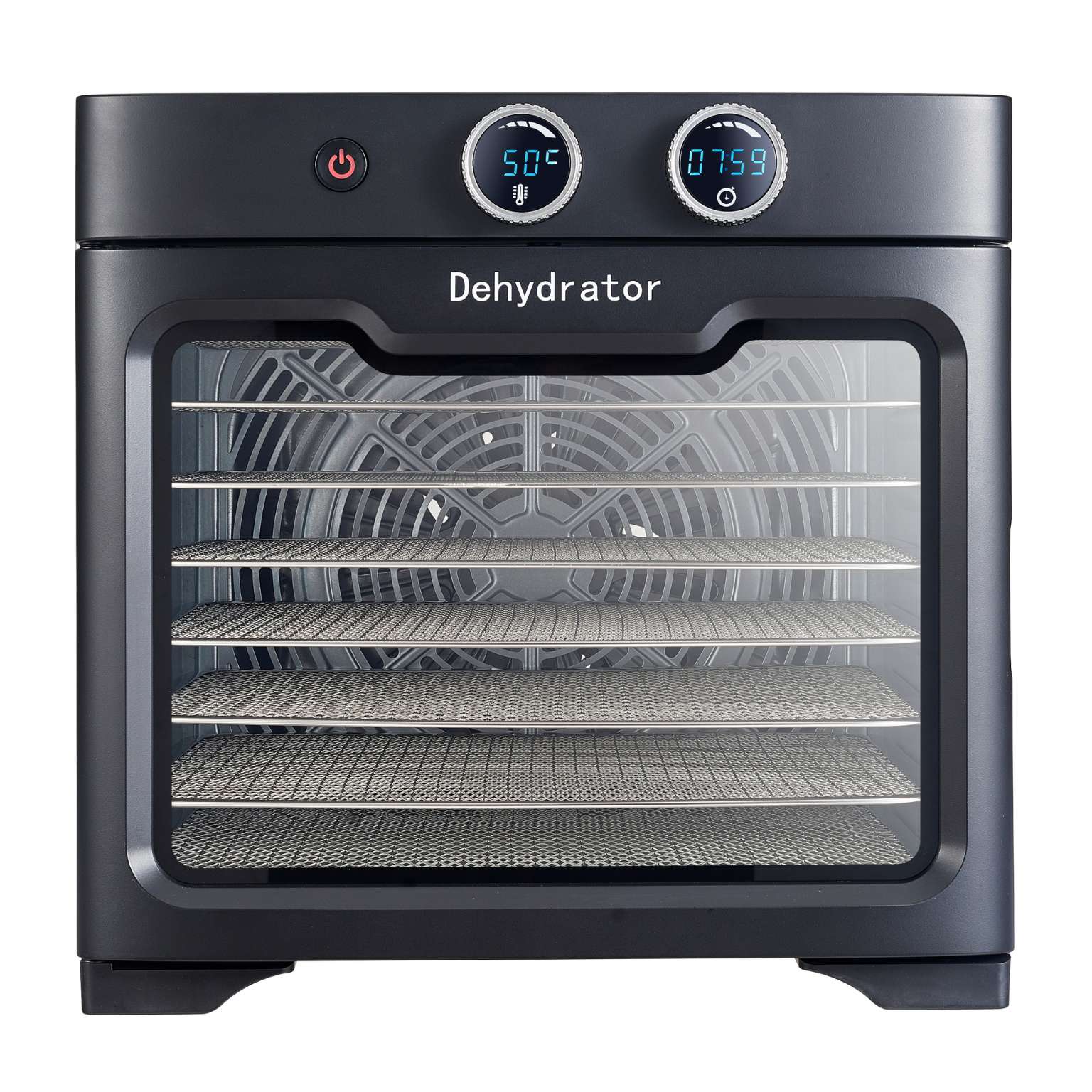 Premium 8-Tray Stainless Steel Food Dehydrator for Jerky, Fruits & Herbs - Commercial & Home Use, Healthy Snack Making & Food Preservation