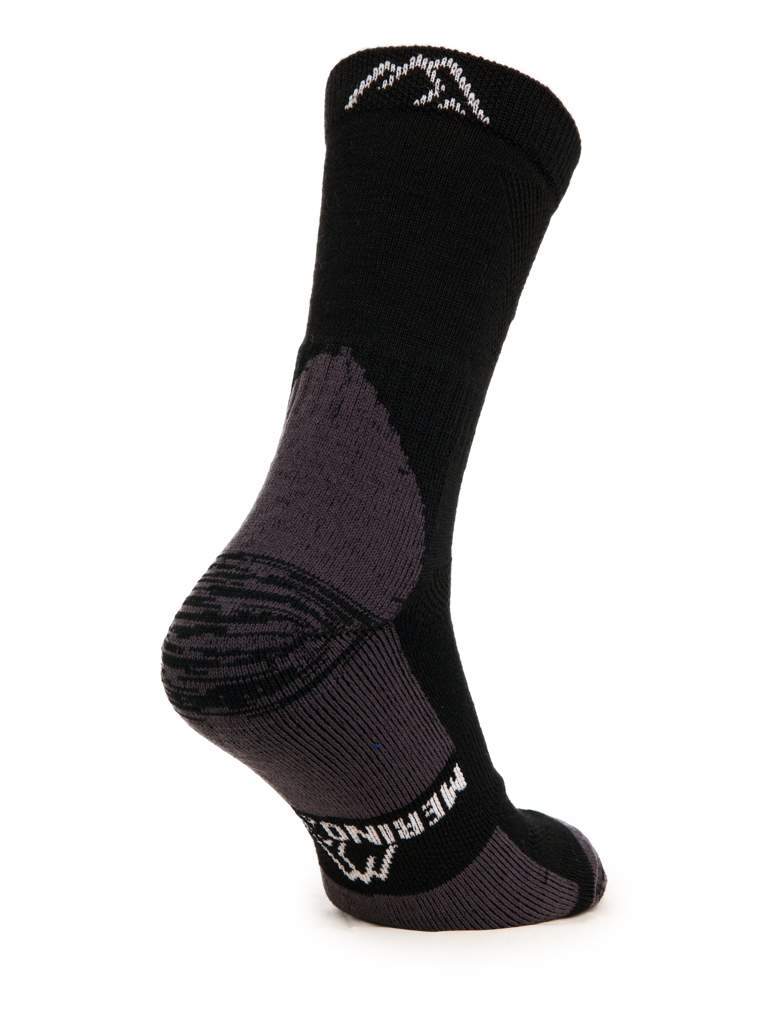 Premium Merino Wool Hiking Socks for Men & Women - 3 Pack Black - Moisture Wicking, Odor Resistant, Cushioned for Comfort - Perfect for Backpacking, Trekking & Outdoor Adventures