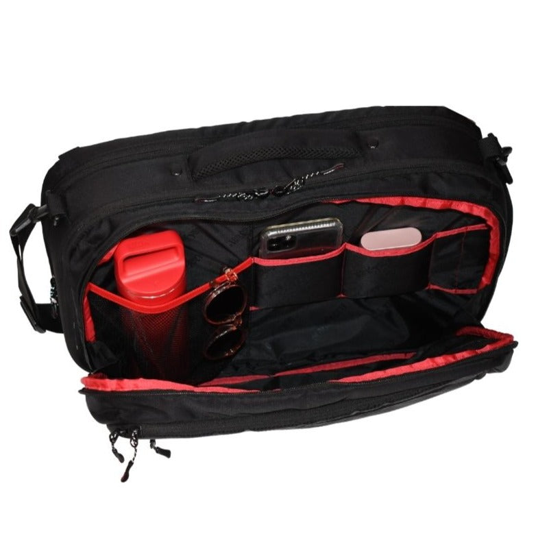 Black Wolf Embassy II Tech Bag - Durable Laptop Backpack for Work & Travel - Water-Resistant Jet Black Design - Perfect for Business Professionals & Digital Nomads