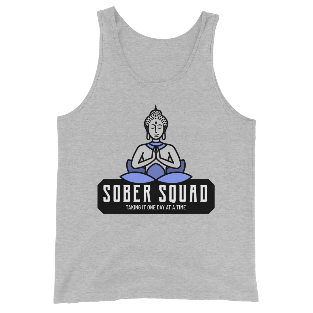 Sober Squad Men's Workout Tank Top - Breathable & Lightweight Gym Shirt for Running, Training & Fitness - Perfect for Workouts, Jogging & Active Lifestyle