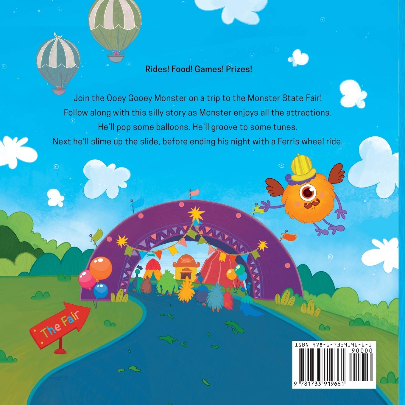 Ooey Gooey Monster: Goes to the Fair - Fun Children's Storybook for Bedtime Reading & Family Storytime