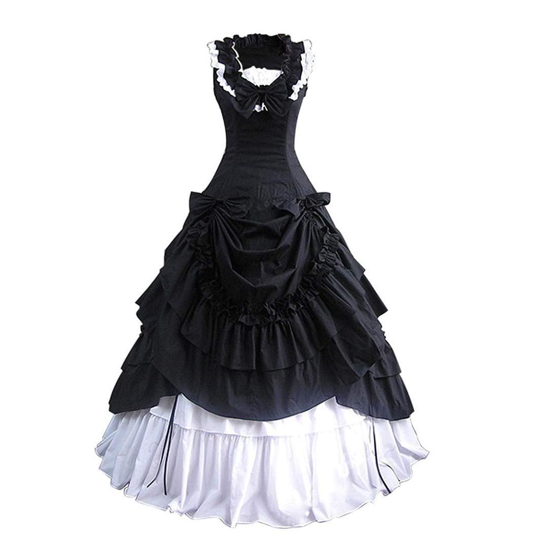 Victorian Gothic Dress for Women - Civil War Southern Belle Tea Party Ball Gown - Cosplay Costume for Historical Reenactment, Halloween & Themed Events