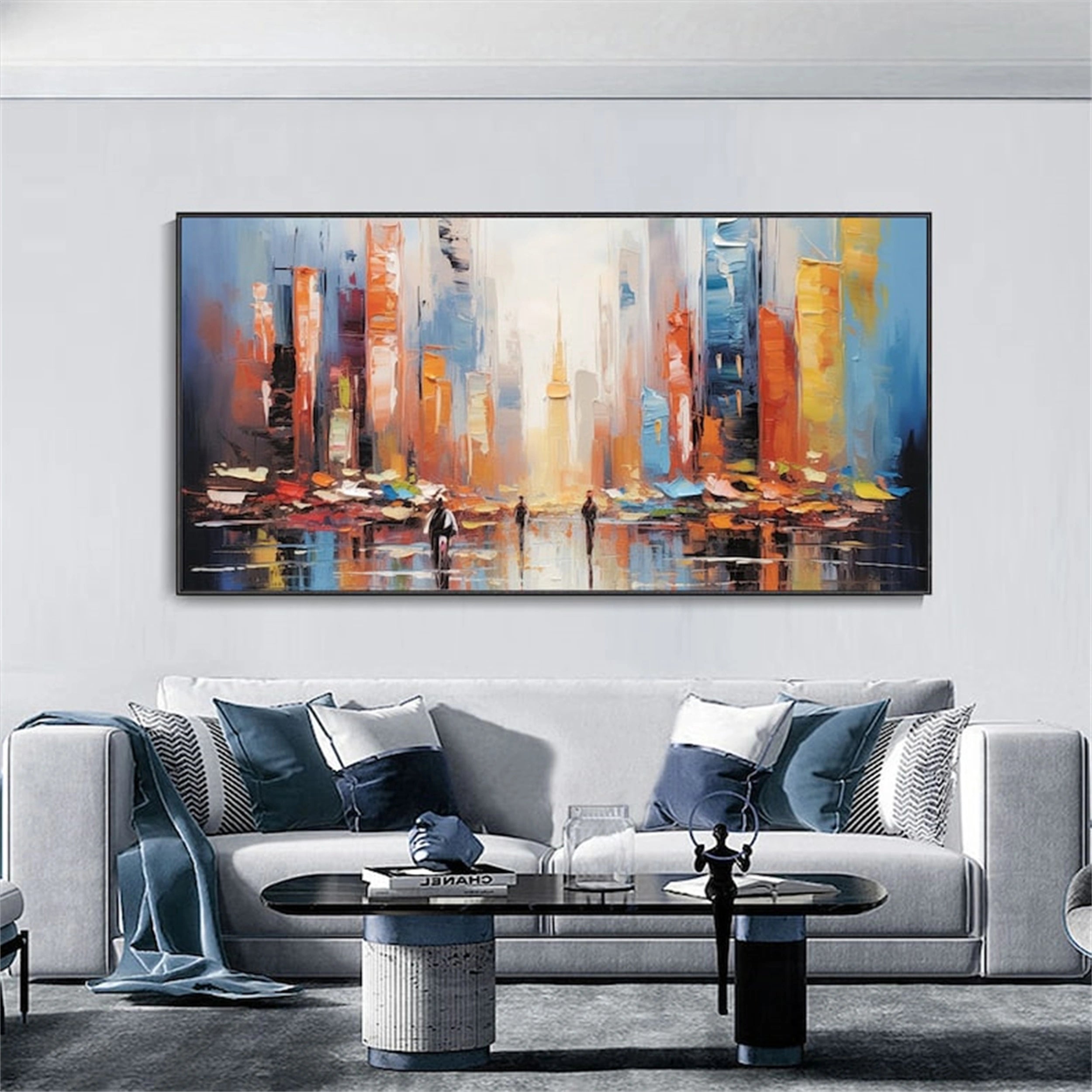 Urban Landscape Painting #UL 013 - Modern Wall Art for Home & Office Decor - Perfect for Living Room, Bedroom or Workspace