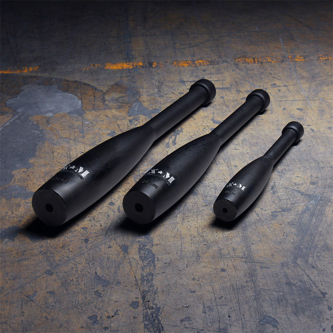 XM FITNESS Indian Steel Club 35lbs - Traditional Workout Mace for Strength Training, Home Gym & Functional Fitness | Perfect for CrossFit, Martial Arts & Full-Body Conditioning
