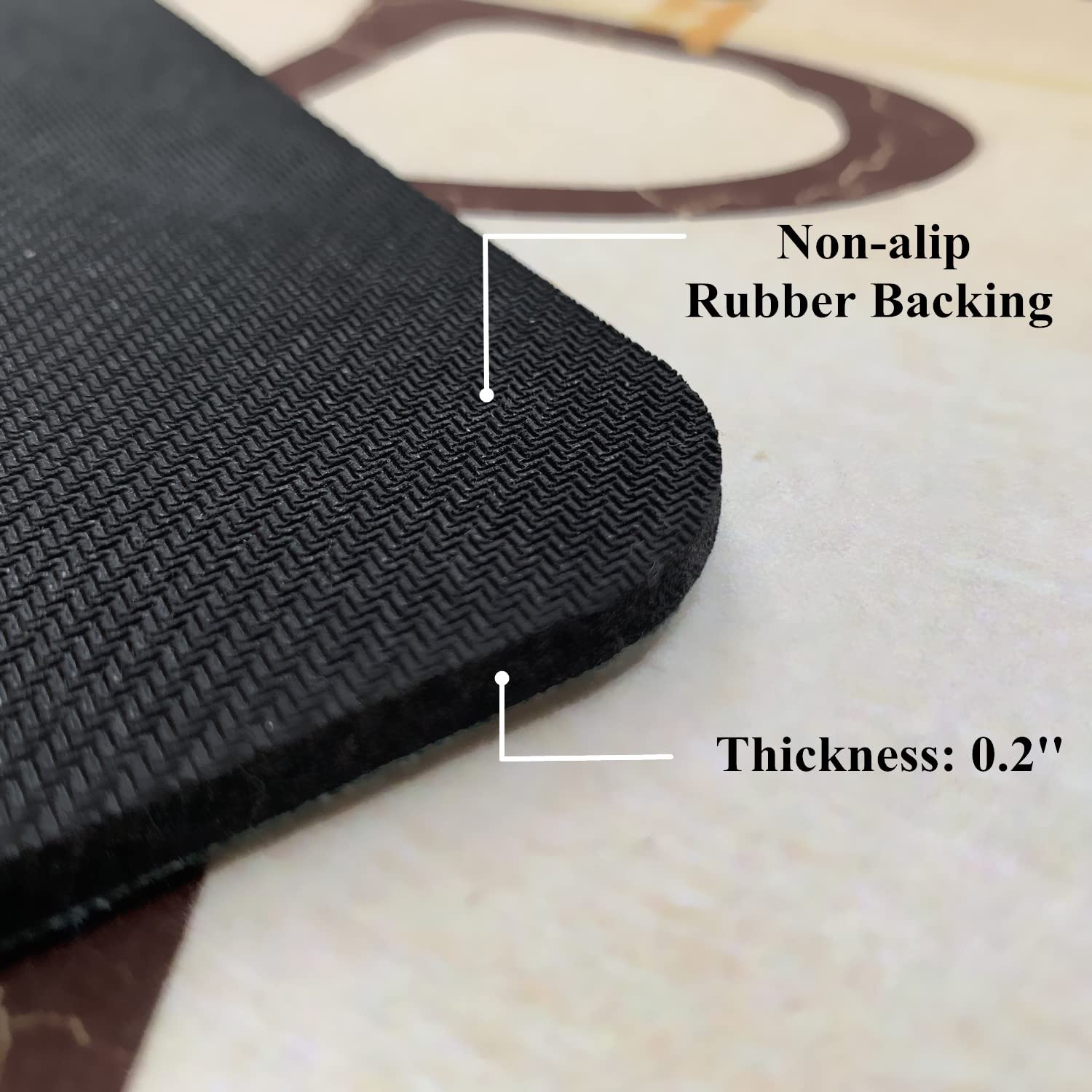 Ukeler Non-Slip Laundry Rug - Waterproof Washable Floor Mat for Laundry Room & Bathroom (20x59 Inches) - Perfect for High-Traffic Areas, Mudrooms, and Wet Spaces
