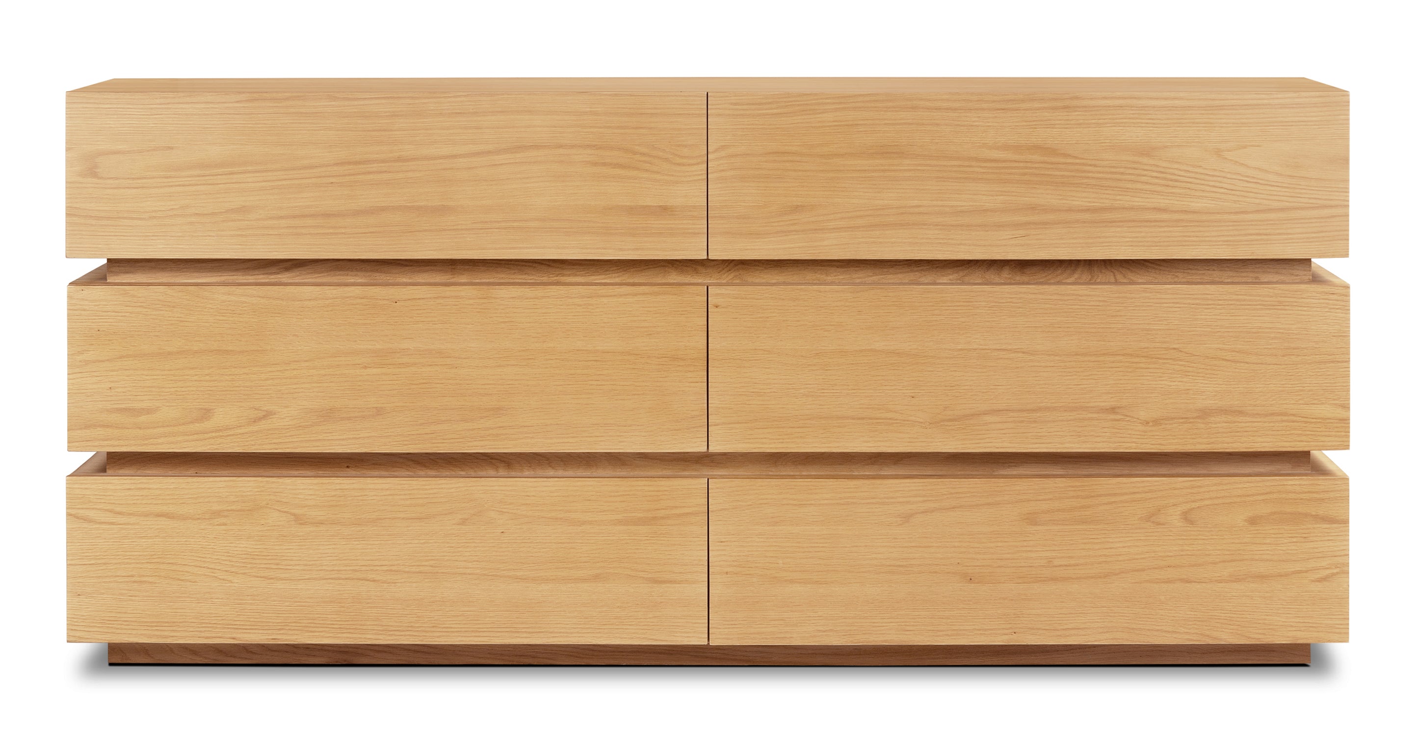 Pino 6-Drawer Wooden Dresser for Bedroom - Modern Storage Chest with Smooth Gliding Drawers | Perfect for Organizing Clothes, Bedding & Accessories in Home, Dorm or Nursery