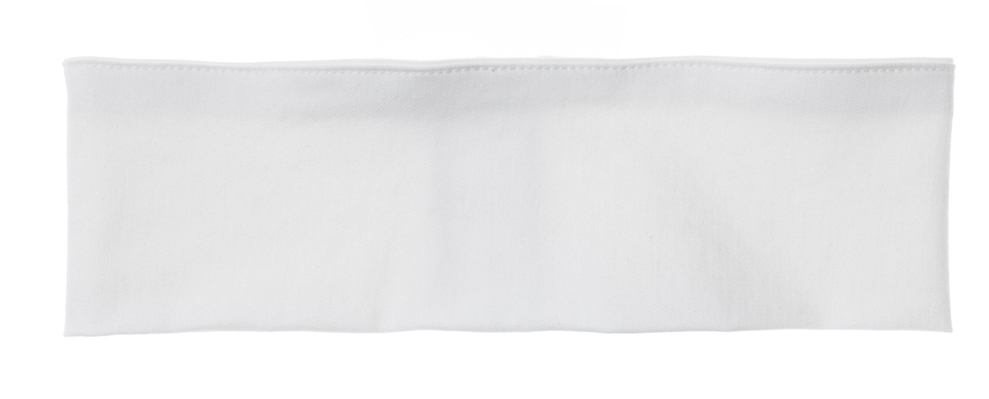 Breathable White Cotton Sports Headband for Women & Men - Sweat Absorbing Workout Headband for Running, Yoga, Gym & Tennis