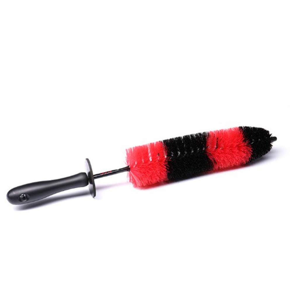 Wakauto Car Wheel Cleaning Brush - Long Handle Multipurpose Rim & Tire Detail Brush for Deep Cleaning - Perfect for Car Detailing, Auto Shops & DIY Enthusiasts