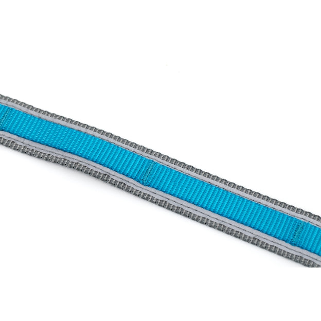 Kurgo Quantum Leash 2.0 - Blue Dog Leash for Medium & Large Dogs | Durable Reflective Nylon Dog Walking Leash for Training, Running & Outdoor Adventures