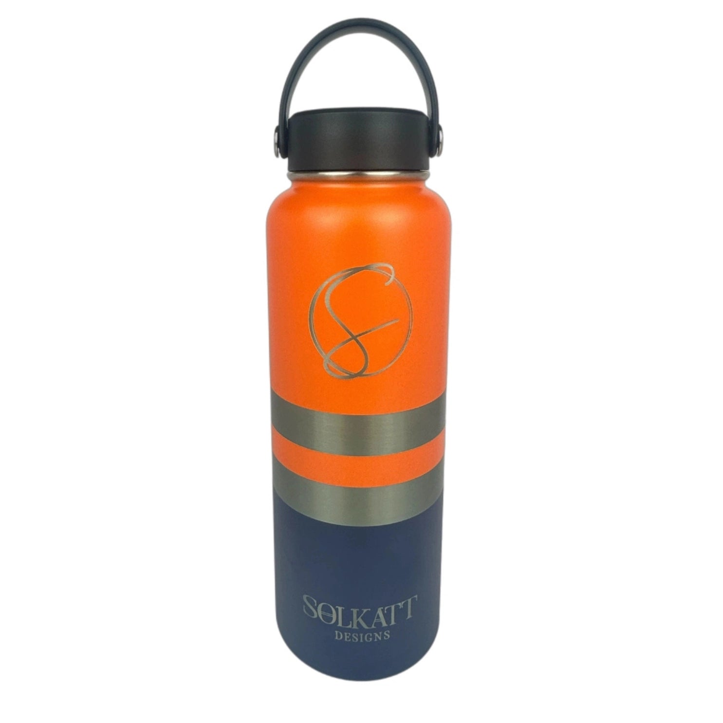 Ole Mate Orange Insulated Tradie Water Bottle 1.2L Stainless Steel - Leakproof & Durable for Construction, Hiking & Outdoor Work