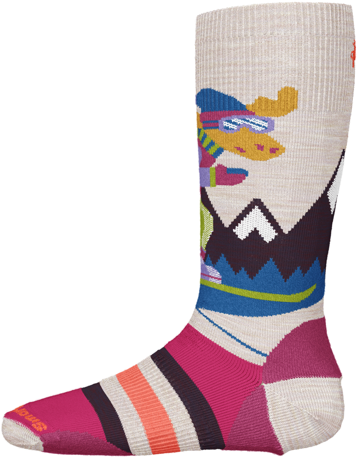 Smartwool 2024 Kids' Winter Sports Socks - Full Cushion Over-The-Calf Hiking Socks with Moose Pattern - Warm Wool Socks for Skiing, Snowboarding & Outdoor Adventures