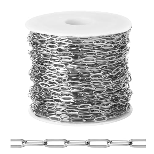 stainless steel paperclip chain