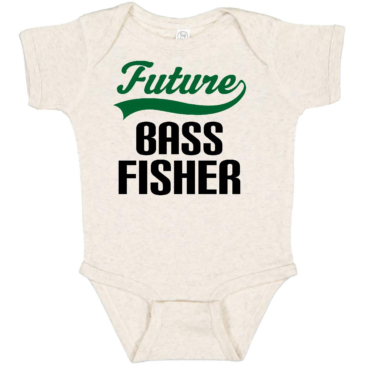 Inktastic Future Bass Fisher Baby Bodysuit - Cute Fishing Outfit for Newborns & Infants - Perfect for Family Fishing Trips, Outdoor Adventures & Photo Shoots