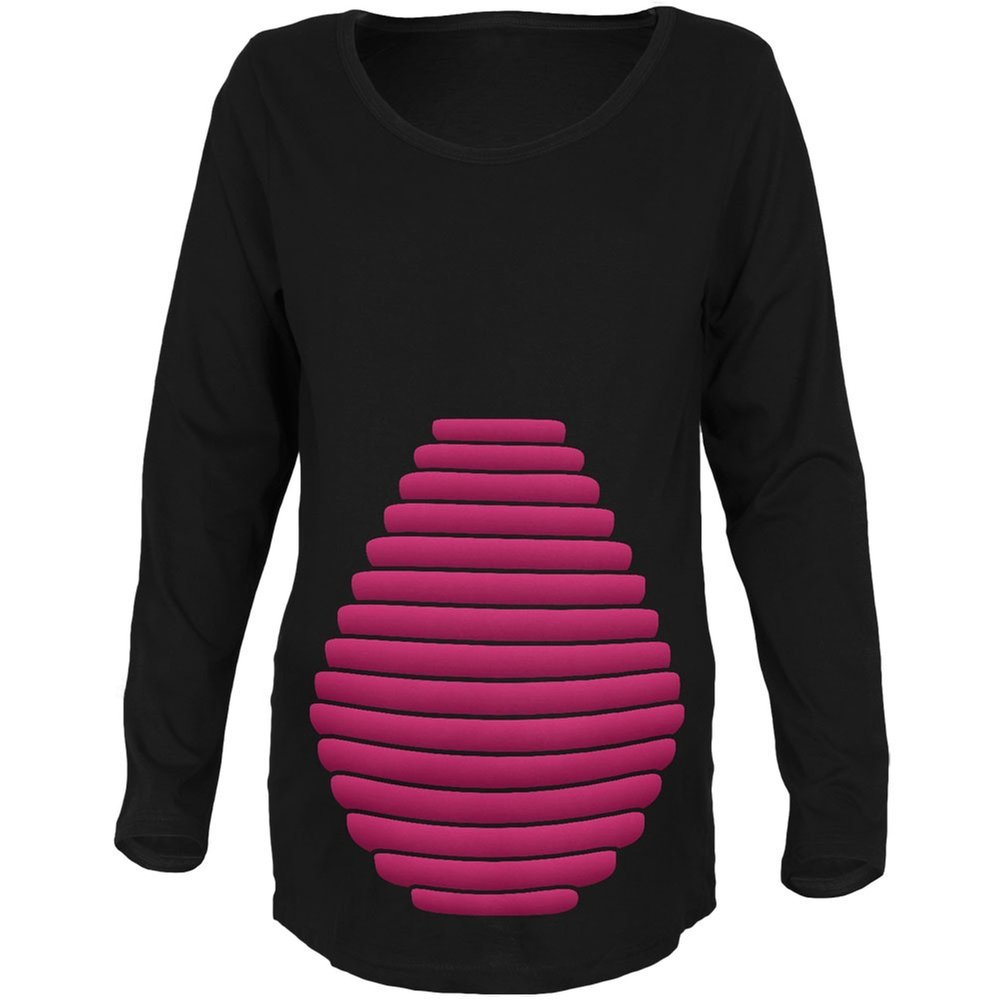 Black Dragon Fairy Tale Maternity T-Shirt - Long Sleeve Pregnancy Shirt for Women | Comfortable & Stylish for Halloween, Cosplay, and Fantasy Themed Events