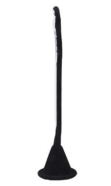 SSWBasics Black Velvet Fan-Shaped Jewelry Display Stand - 7.5 Inch (Case of 25) - Perfect for Earring & Necklace Showcase in Boutiques, Jewelry Stores and Trade Shows