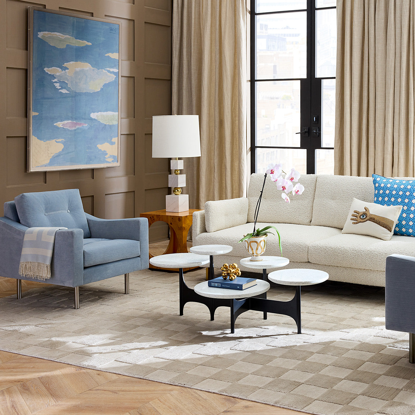 Modern Milano Cocktail Table - Stylish Coffee Table for Living Room, Lounge & Office - Perfect for Entertaining, Relaxing & Decorating