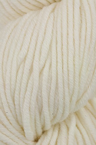 HiKoo Simpliworsted 100% Merino Wool Knitting Yarn - Natural Color (#003) - Perfect for Scarves, Sweaters & DIY Knitting Projects