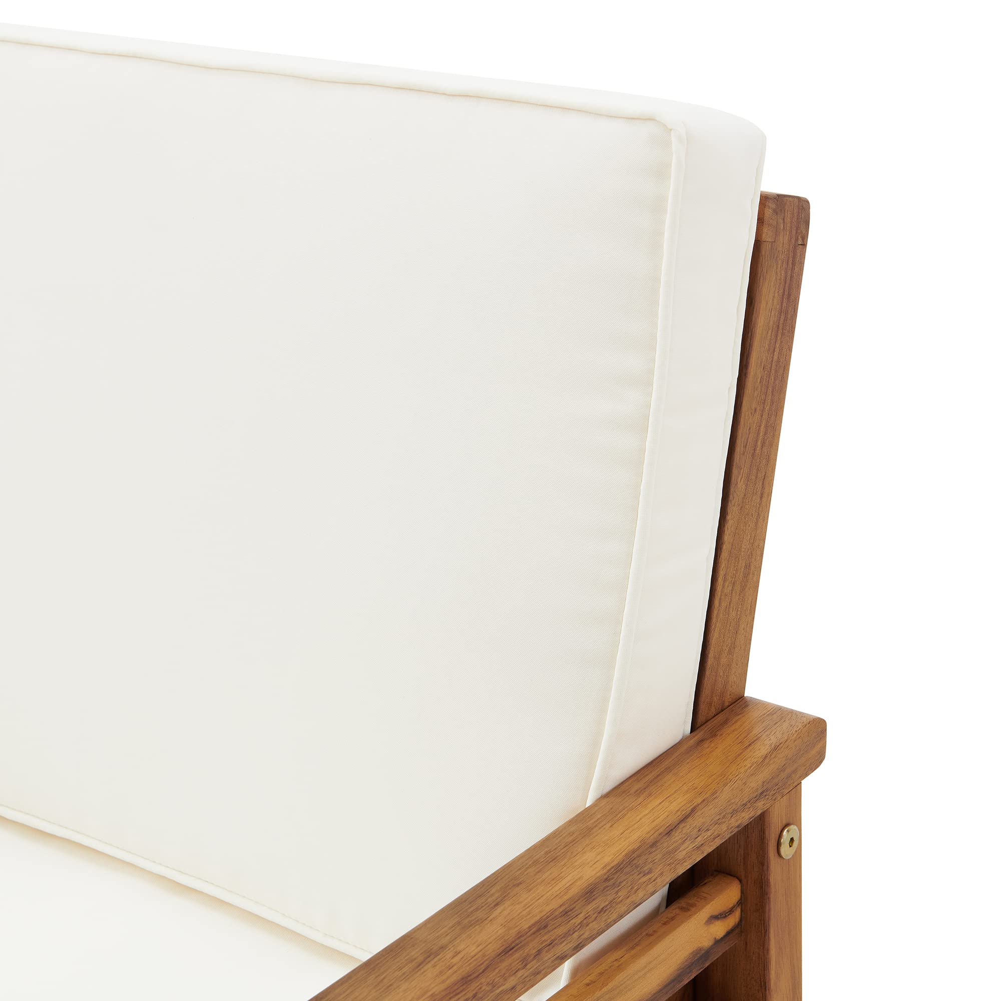 Alaterre Okemo Natural Outdoor Dining Chairs - Weather-Resistant Patio Furniture Set for Garden, Poolside & Backyard Dining