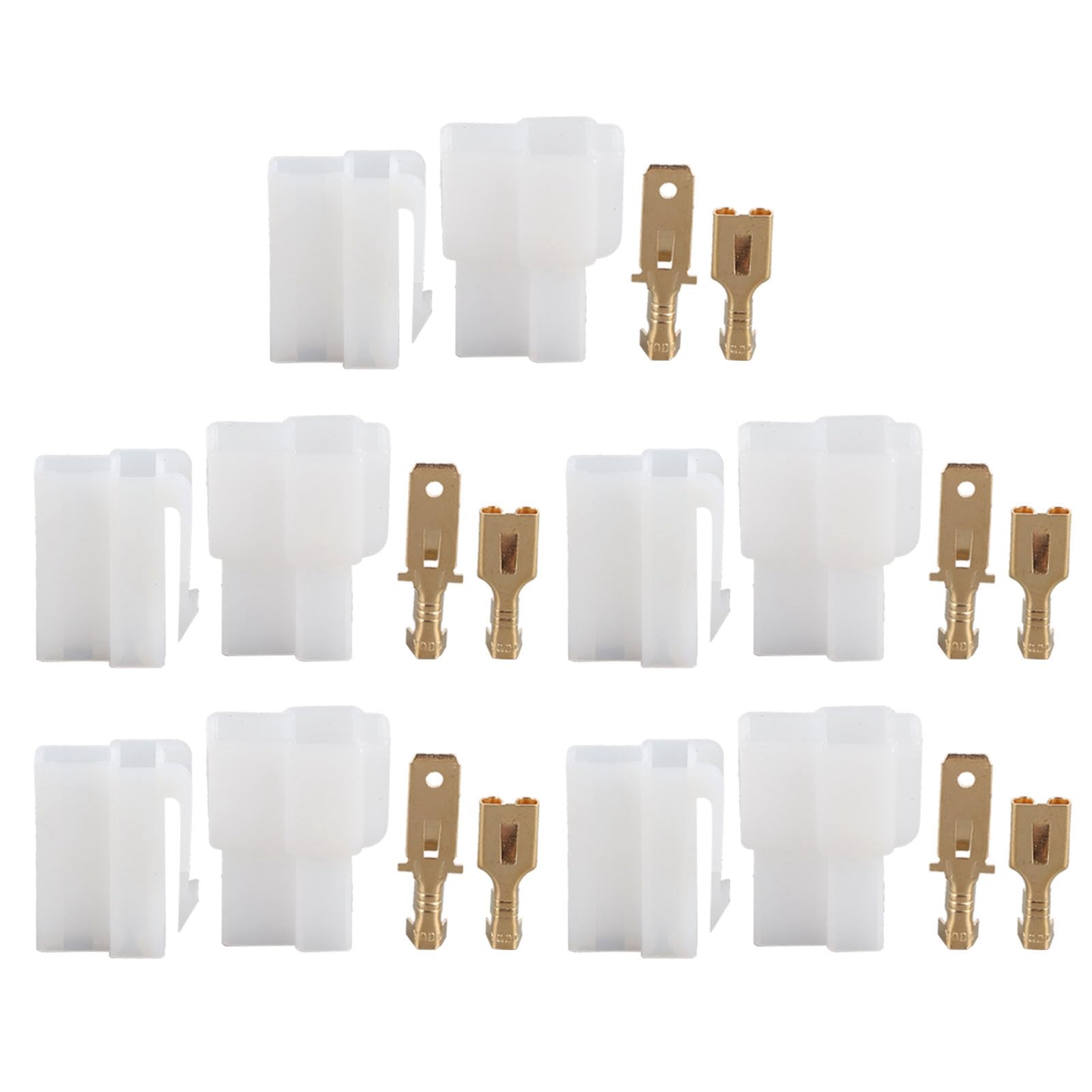 10PCS T Plug Connectors for Car Radio - 2 Pin Male Female Power Cable Adapter Set Compatible with Kenwood | DIY Car Audio Installation & Stereo System Upgrade