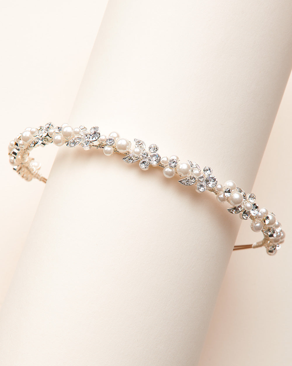 Mara Pearl Headband for Women - Elegant Crystal Hair Accessory for Weddings, Parties & Special Occasions