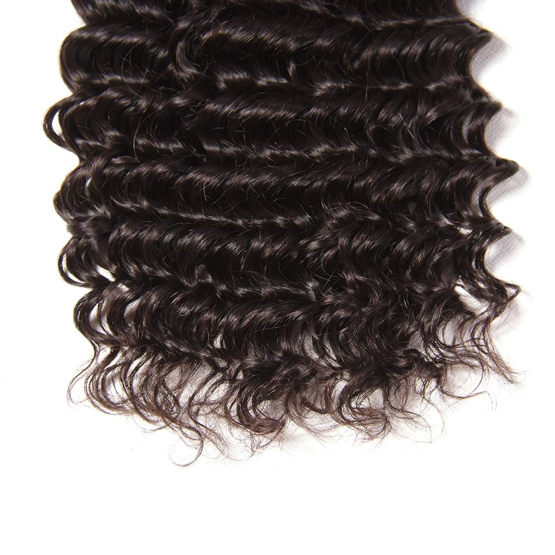 Klaiyi 10A Brazilian Virgin Hair Weave - Deep Curly Human Hair Extensions (3 Bundles) - Unprocessed Natural Color 20/22/24 Inch - 95-100g per Bundle for Stunning Volume & Length | Perfect for Daily Wear, Parties & Special Occasions