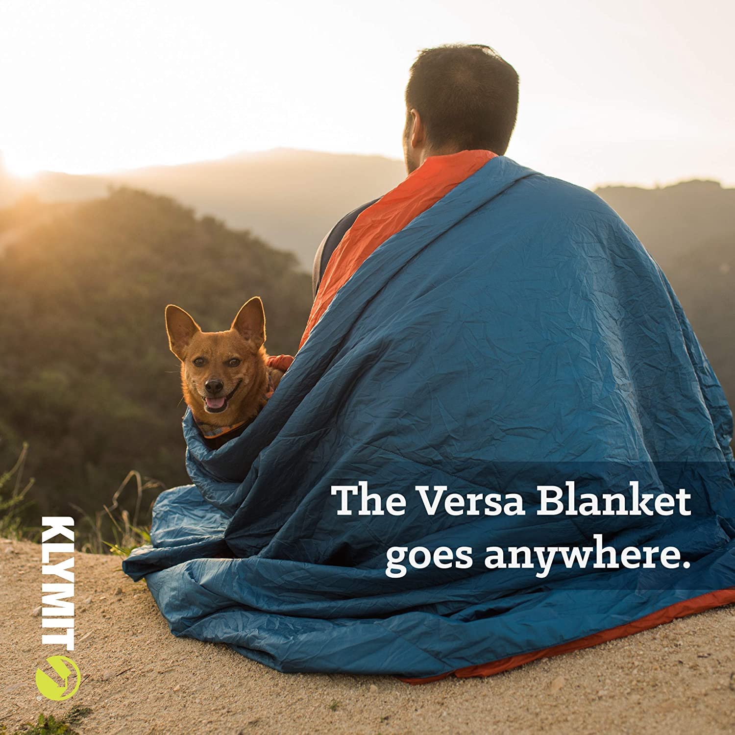 Klymit Versa Packable Camping Blanket & Comforter - Lightweight, Water-Resistant Outdoor Blanket for Hiking, Picnics, Travel and Emergency Survival Gear