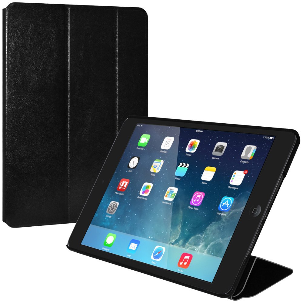 Amzer Slim Shell Multi-Angle Folio Case Cover for iPad Air (AMZ96288) - Perfect for Work, Travel & Home Use