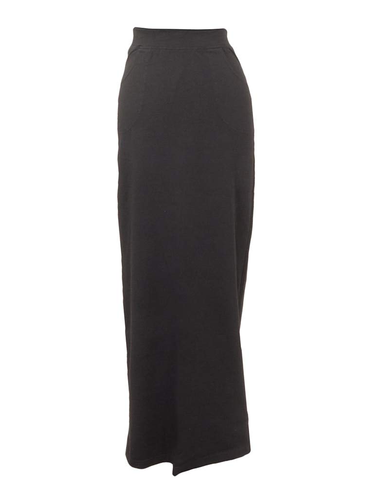 Hard Tail Forever Tall Skinny Maxi Skirt with Front Pockets - Women's Stretchy Long Denim Skirt (Style MF-45) | Perfect for Casual Outings, Date Nights & Boho Fashion