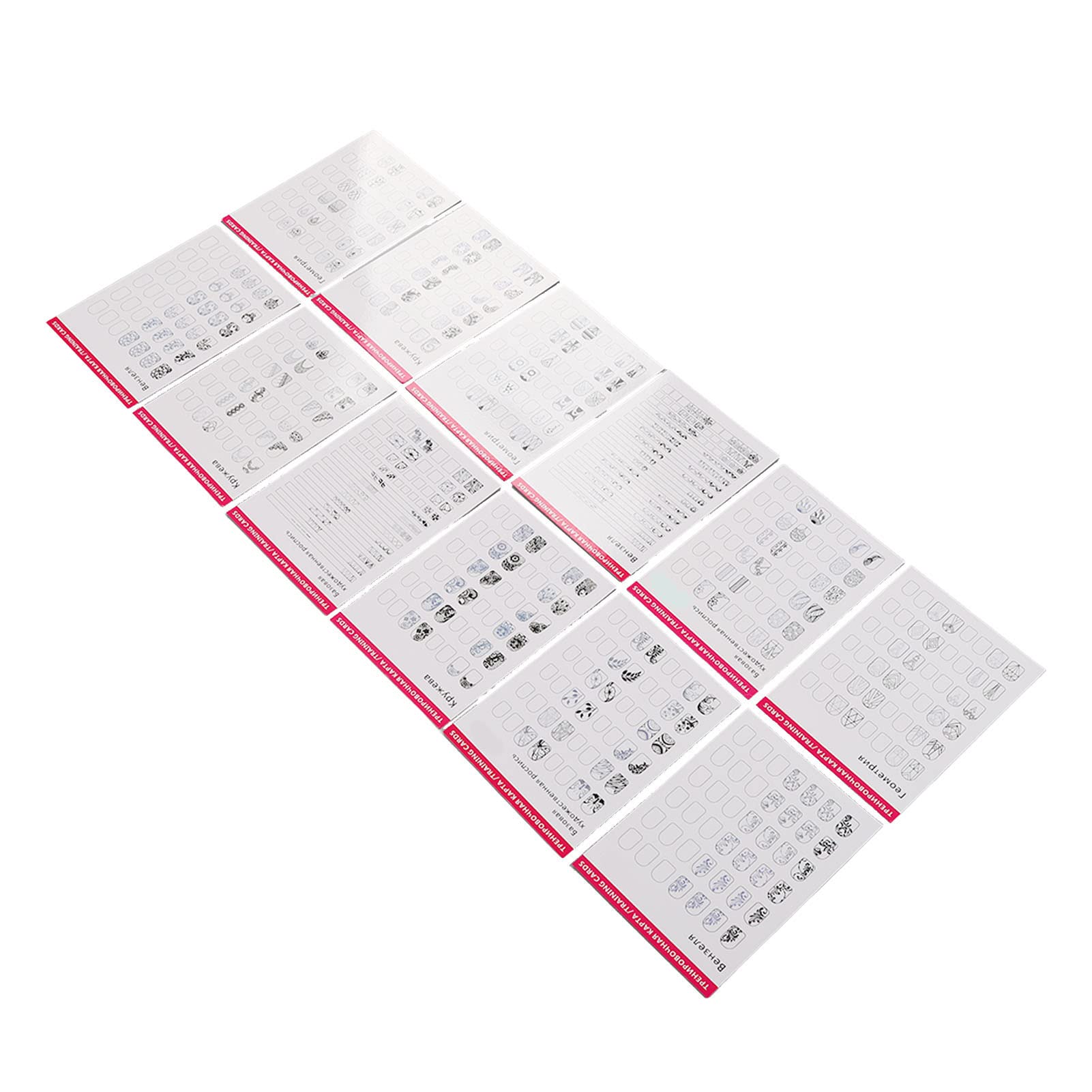 Nail Art Practice Mat - 12 Mode 3D Nail Training Sheet with Multiple Nail Shapes, Easy to Clean for Professional Nail Artists | Perfect for Salon Practice, Home Nail Art Training & DIY Manicure