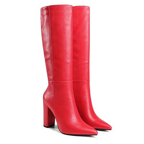 Red-matte Leather
