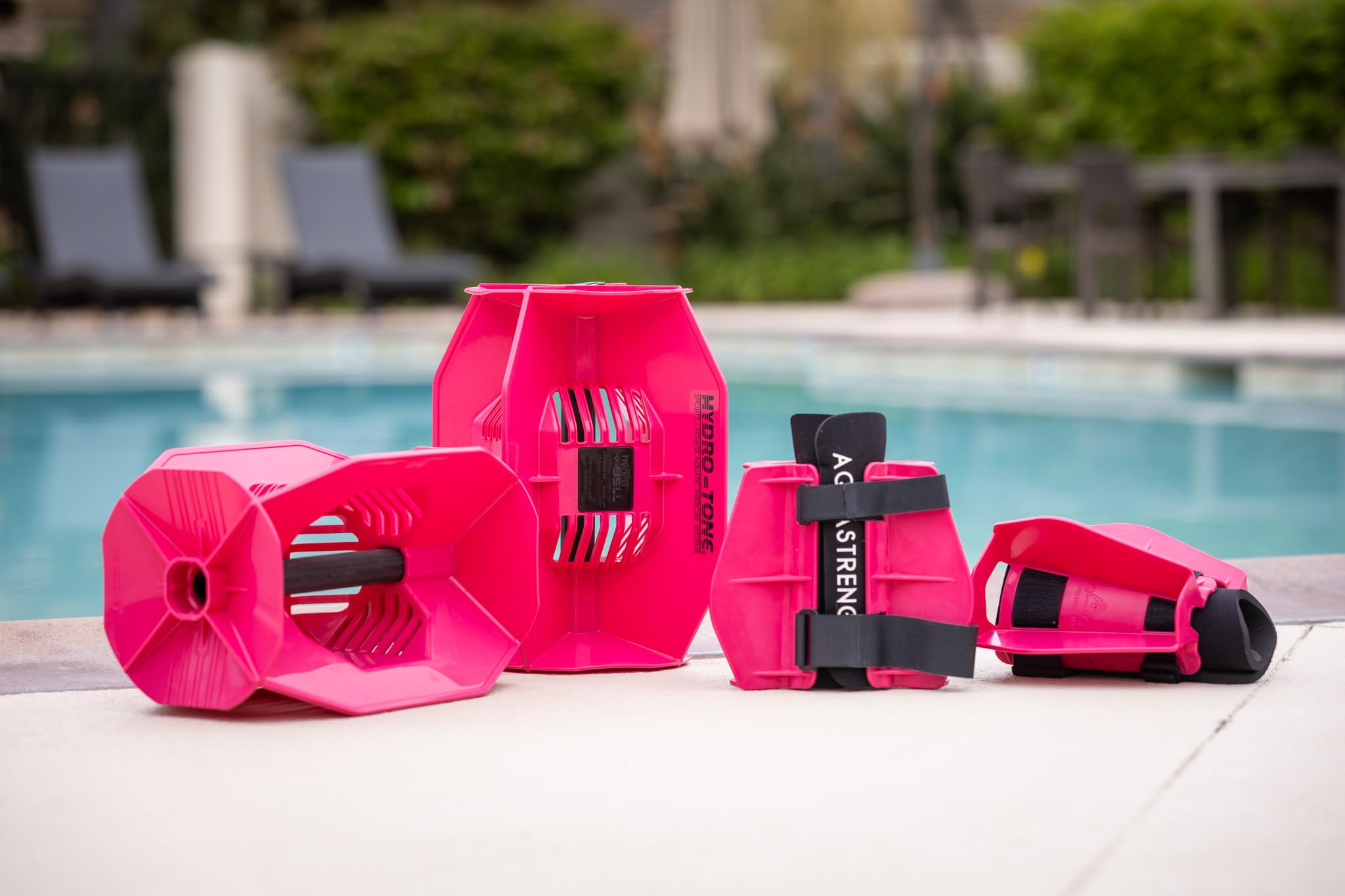 Hydro-Tone Total Body Water Weights for Pool Exercise | Isokinetic Aquatic Weights for Muscle Building & Joint-Friendly Workouts | Includes Quick Start Guide | Perfect for Water Aerobics, Swimming & Rehabilitation Therapy