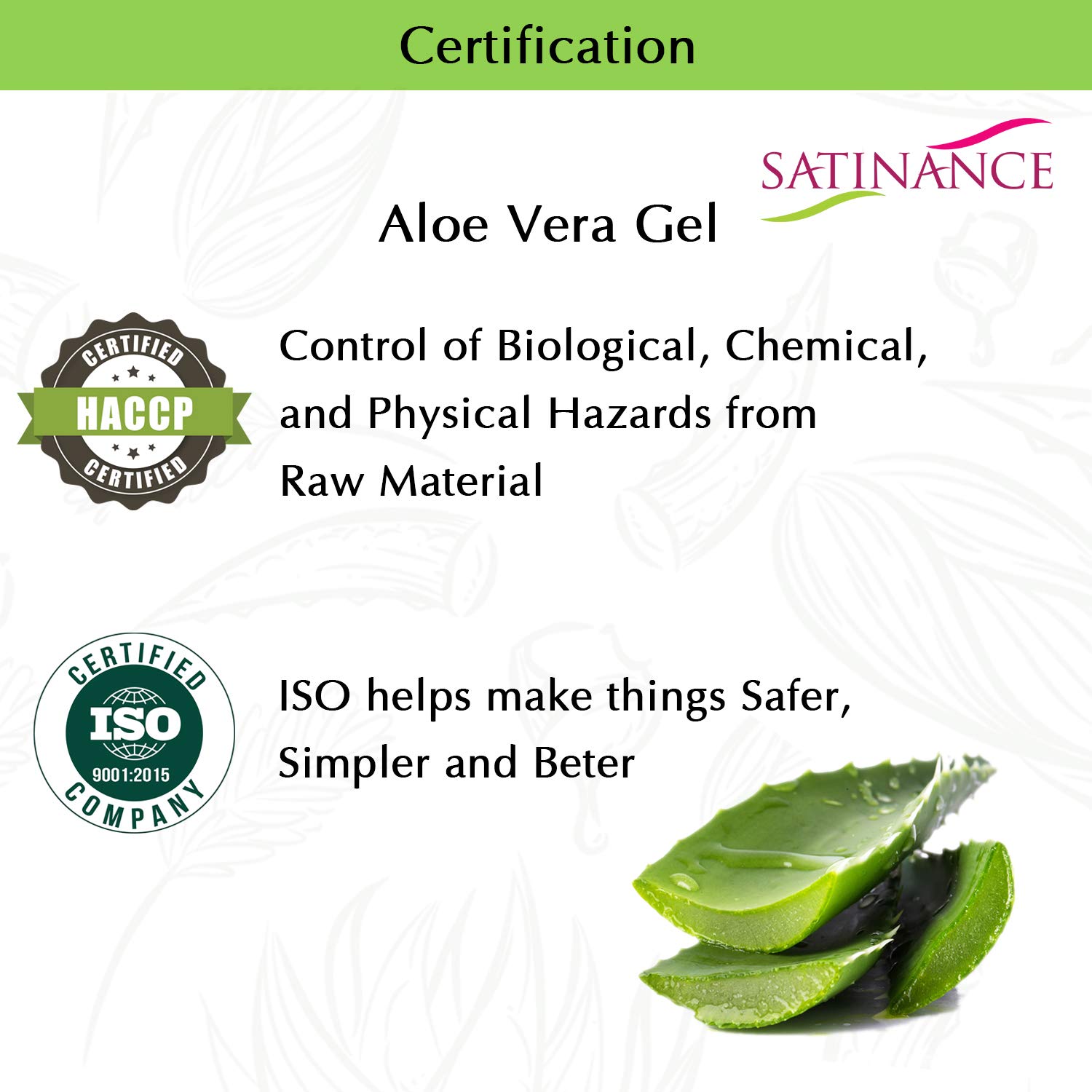 SATINANCE 100% Pure Aloe Vera Gel for Face & Hair - 100g, 2-Pack | Natural Hydrating Moisturizer for Acne, Dark Circles & Dry Skin | Soothing Sunburn Relief & Hair Care | Perfect for Daily Skincare & Post-Workout Recovery
