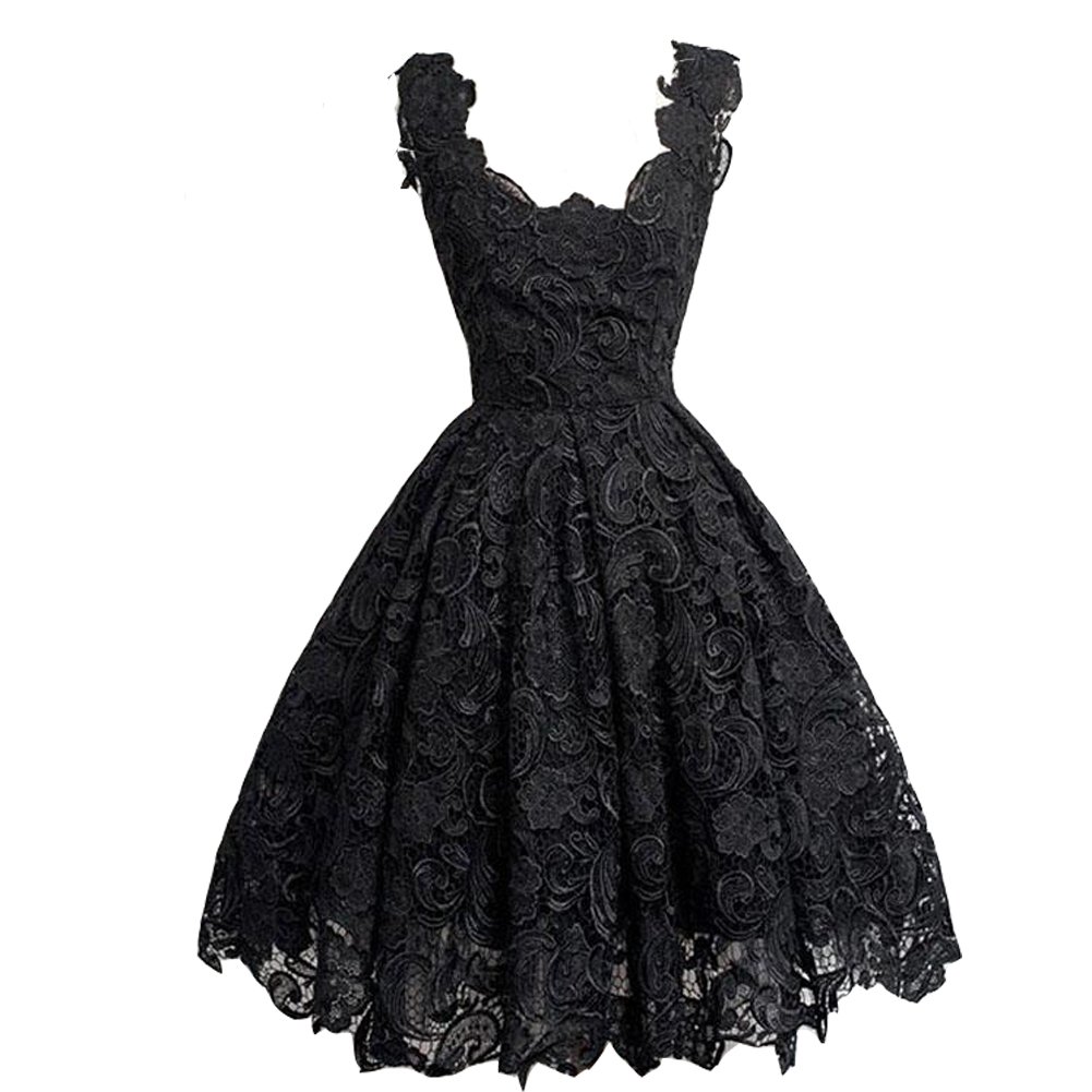 Kivary Lace Short Prom Homecoming Dresses - Elegant A-Line Knee Length Cocktail Party Dress for Women | Perfect for Homecoming, Prom, Wedding Guest & Special Occasions