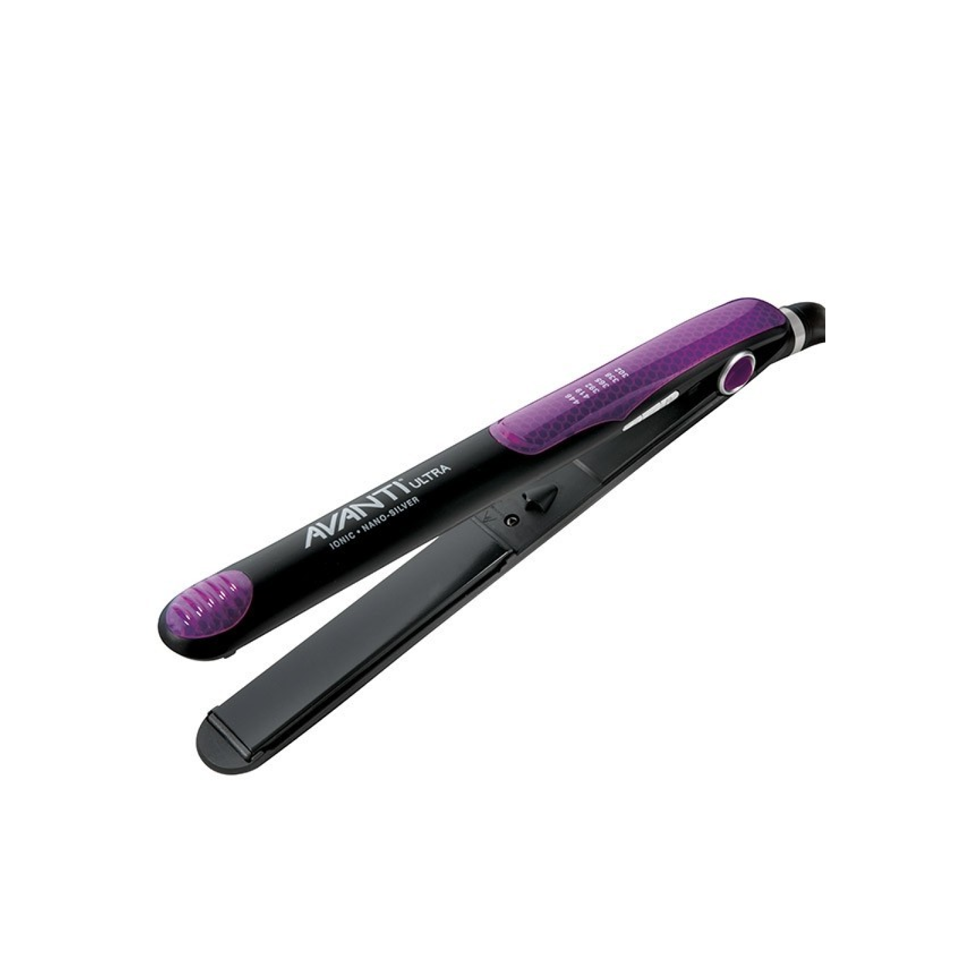 Avanti Ultra Ionic Nano Silver Tourmaline Flat Iron - 1 Inch Professional Hair Straightener with Negative Ion Technology for Frizz-Free Shine | Perfect for Salon Styling & Home Use