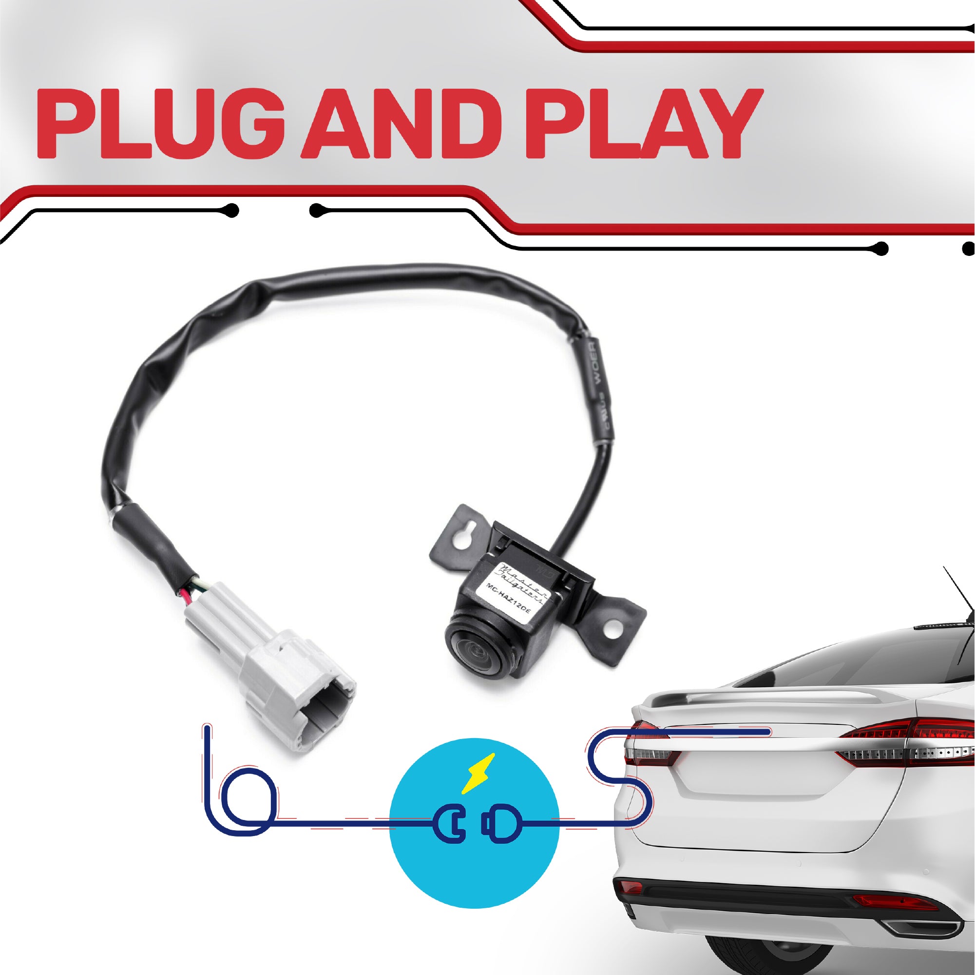 Hyundai Azera 2012 OEM Backup Camera Replacement - Genuine Part #95760 3V010 & 95760 3V011 - Perfect for Night Parking & Rear View Safety