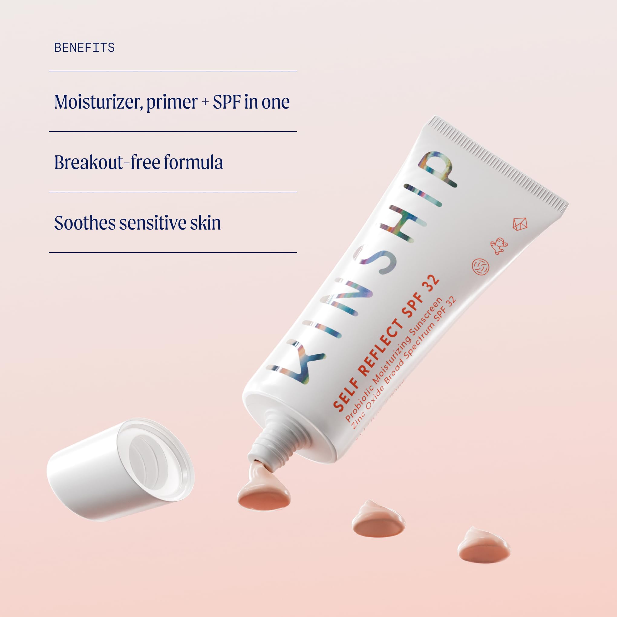 Kinship Daily Skincare Routine Bundle - Naked Papaya Cleanser, Supermello Moisturizer, Brightwave Vitamin C Eye Cream, Face Serum, Self Reflect SPF Sunscreen & Supermelt Lip Mask for Sensitive Skin | Gentle Face Care Set for Morning & Night Routine, Travel-Friendly Skincare Kit