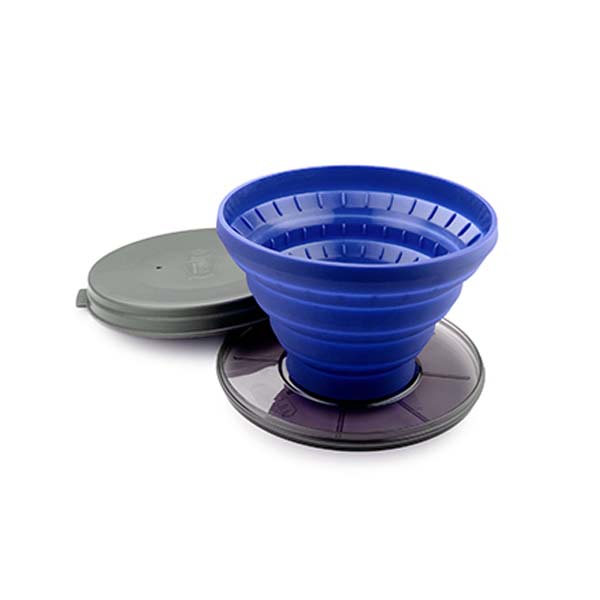 GSI Outdoors Collapsible Java Drip Coffee Maker - Portable Pour Over Coffee Filter for Camping, Hiking & Travel - Lightweight, Compact & Reusable